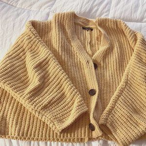 Love Tree yellow cardigan